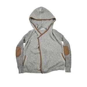 Abercrombie & Fitch Sweater Womens Size XS Gray Knit Preppy Cottagecore Hoodie